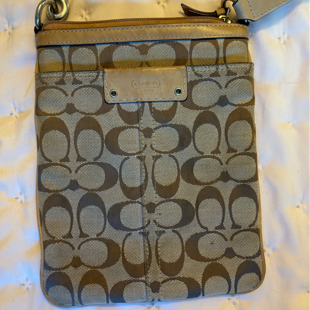 'Coach' Swingpack Cross Body Canvas Purse